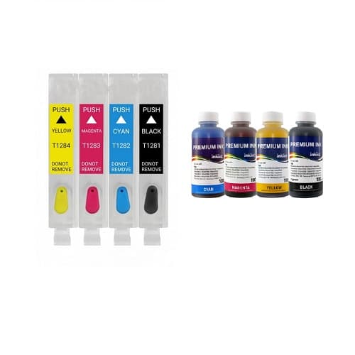 کارتریج قابل شارژ Bx305f اپسون + جوهر 100 سی سی اینکتک داخلی — تصویر ۳