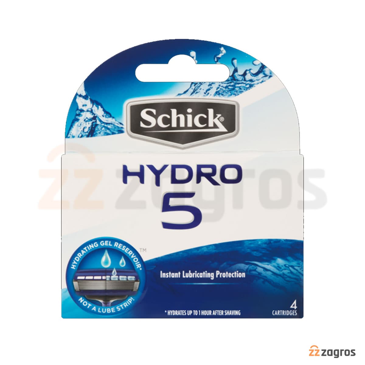 تیغ یدک خودتراش مردانه 5 تیغه Hydro 5 بسته 4 عددی شیک — تصویر ۳