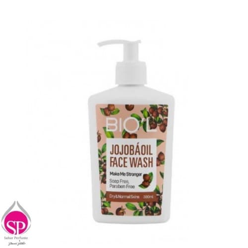 کرم ژل شستشوی صورت روغن جوجوبا بیول مخصوص پوست نرمال تا خشک 380 میلی لیتر