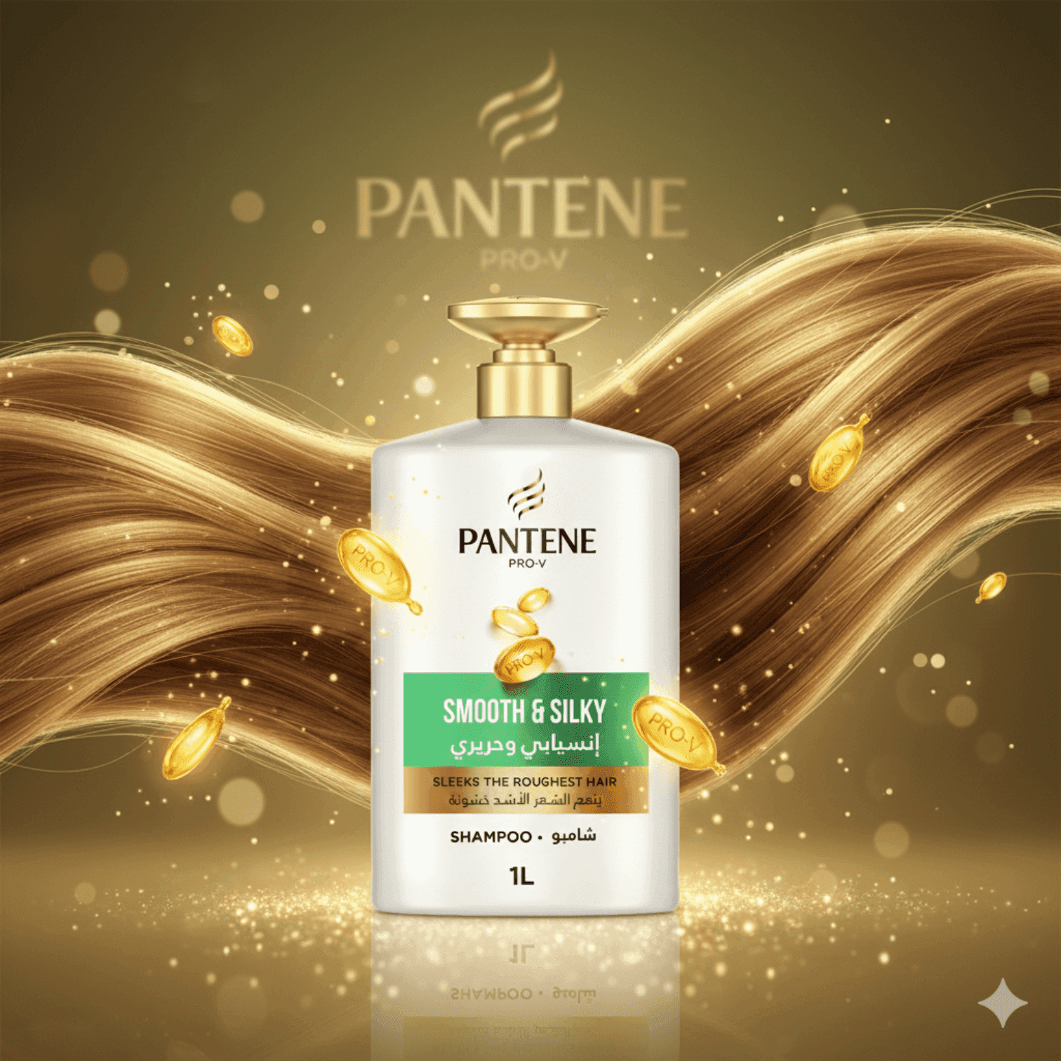 شامپو صاف کننده مو پنتن PANTENE مدل Smooth and Silky حجم 1000 میل — تصویر ۶
