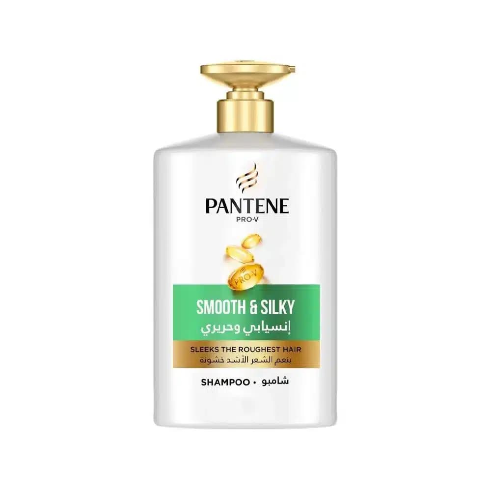 شامپو صاف کننده مو پنتن PANTENE مدل Smooth and Silky حجم 1000 میل — تصویر ۷