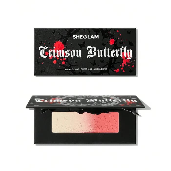 پالت رژگونه و هایلایتر شیگلم SHEGLAM مدل Crimson Butterfly — تصویر ۶
