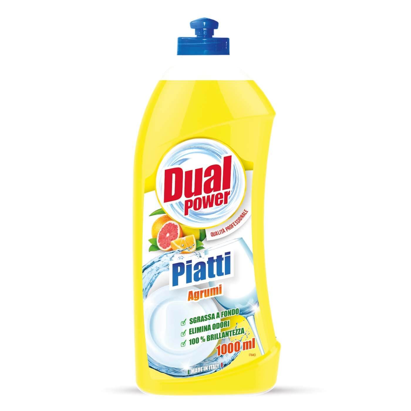 مایع ظرفشویی دوال پاور مدل Piatti با رایحه مرکبات حجم 1 لیتر