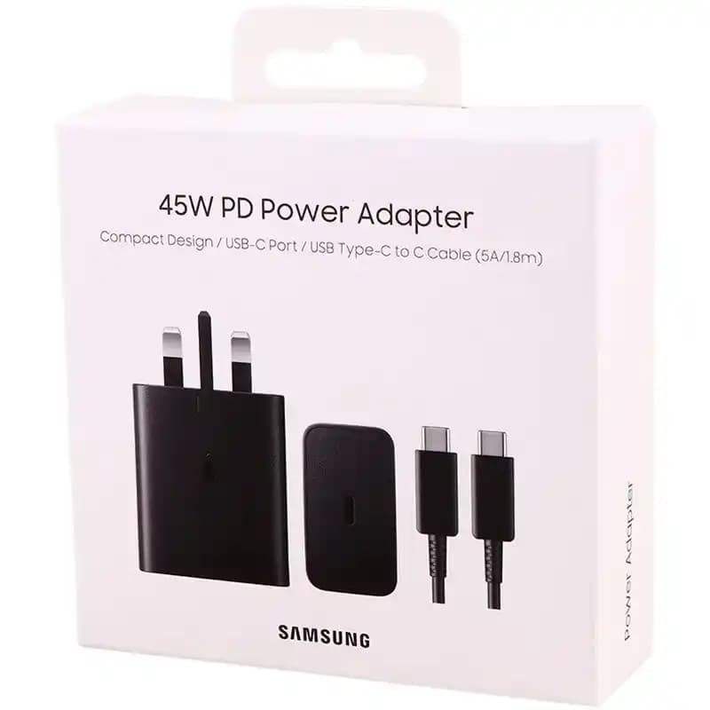 کلگی فست شارژ اورجینال Samsung 3Pin PD 45W Type-C + کابل تایپ سی — تصویر ۸