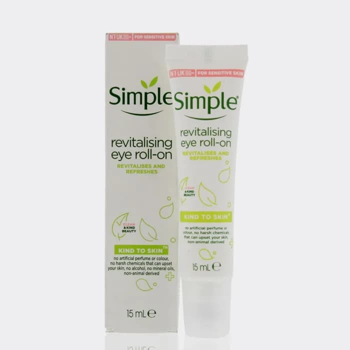 دور چشم ترمیم کننده رولی سیمپل مدل Simple Revitalising eye roll-on — تصویر ۵