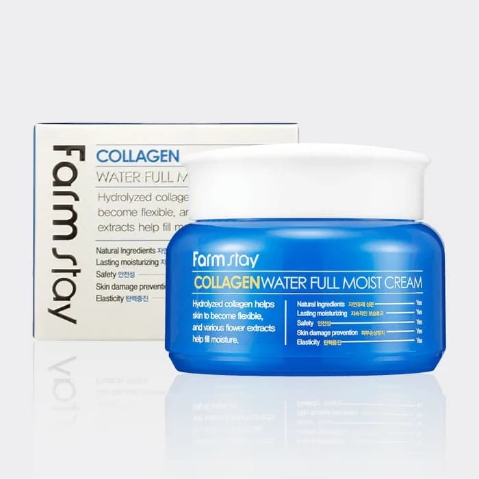 کرم آبرسان و مرطوب کننده کلاژن فارم استی مدل Farm Stay Collagen Water Full Moist Cream — تصویر ۳