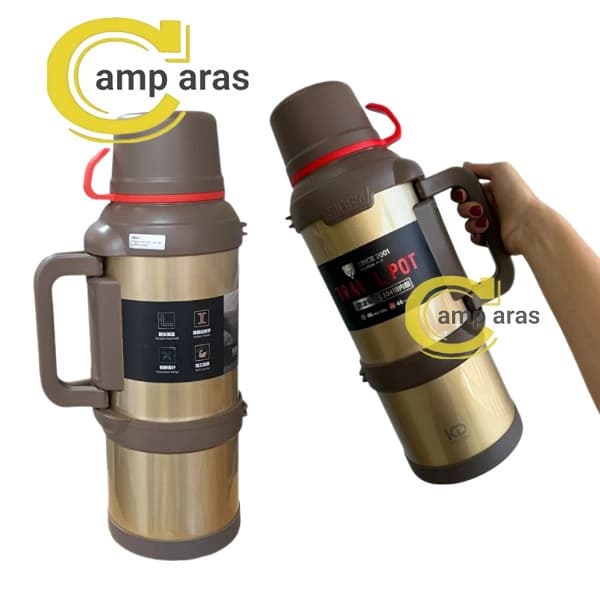 فلاسک وکیوم 4 لیتر دی کادی KD SUS 304 K-5797 دوجداره — تصویر ۱۲