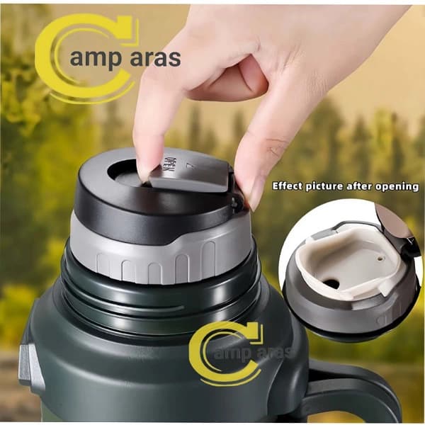 فلاسک وکیوم 3200 میلی لیتر سیف SAFE SUS 316 دوجداره — تصویر ۱۱