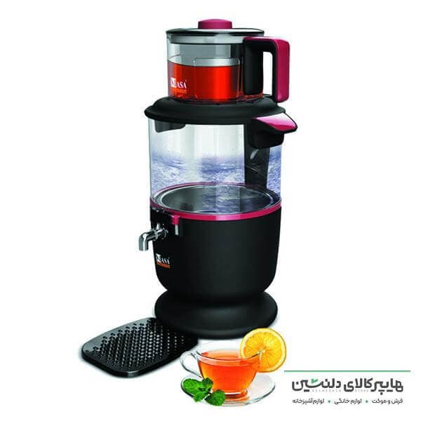 چای ساز سماوری (مشکی قرمز) ناسا مدل 525