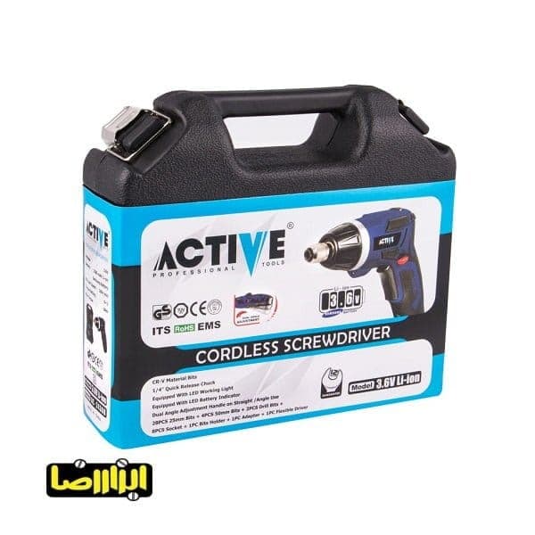 پیچ گوشتی شارژی تاشوی اکتیو مدل AC-2436B — تصویر ۱۰