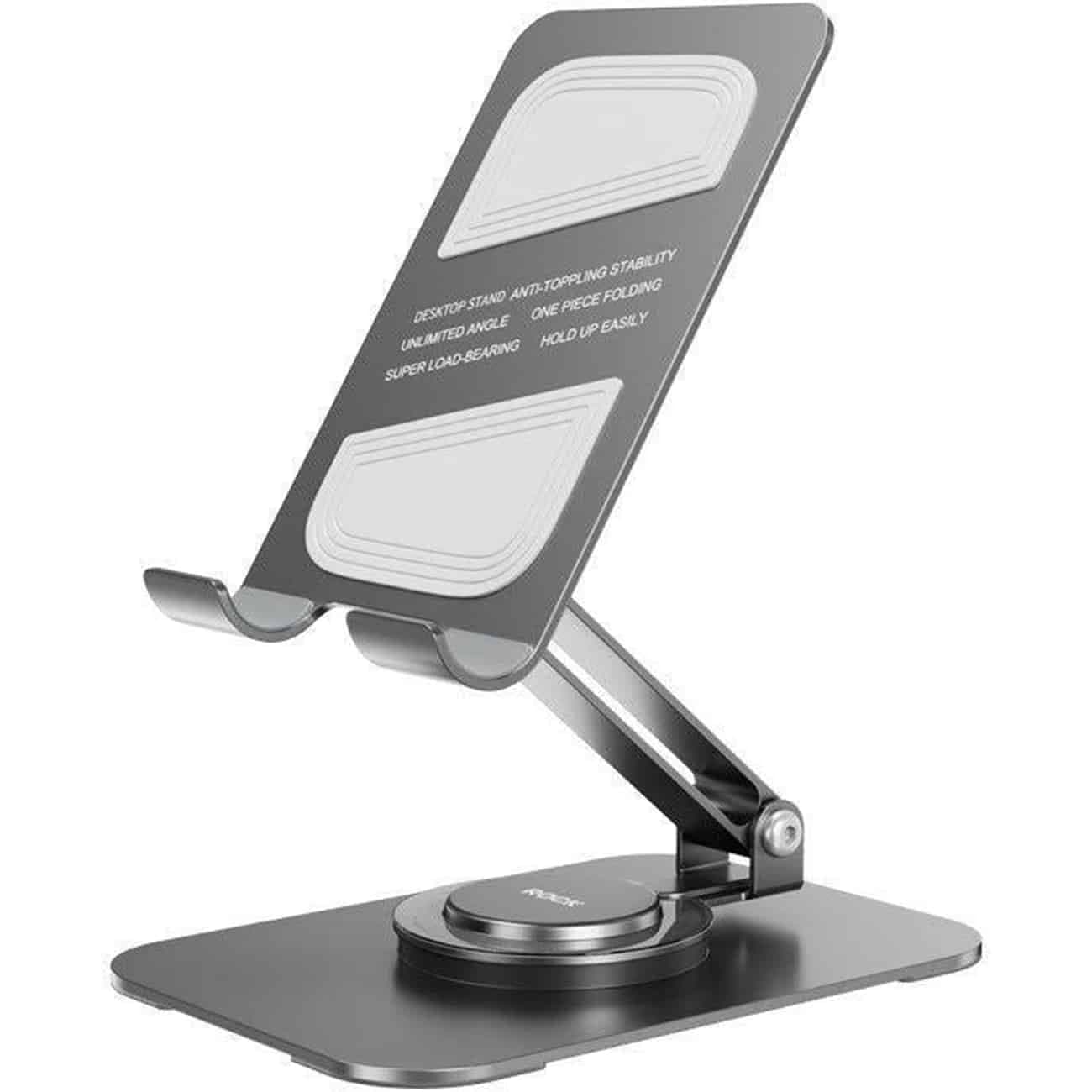 هولدر موبایل و تبلت رومیزی تاشو چرخشی 360 درجه راک RPH1003