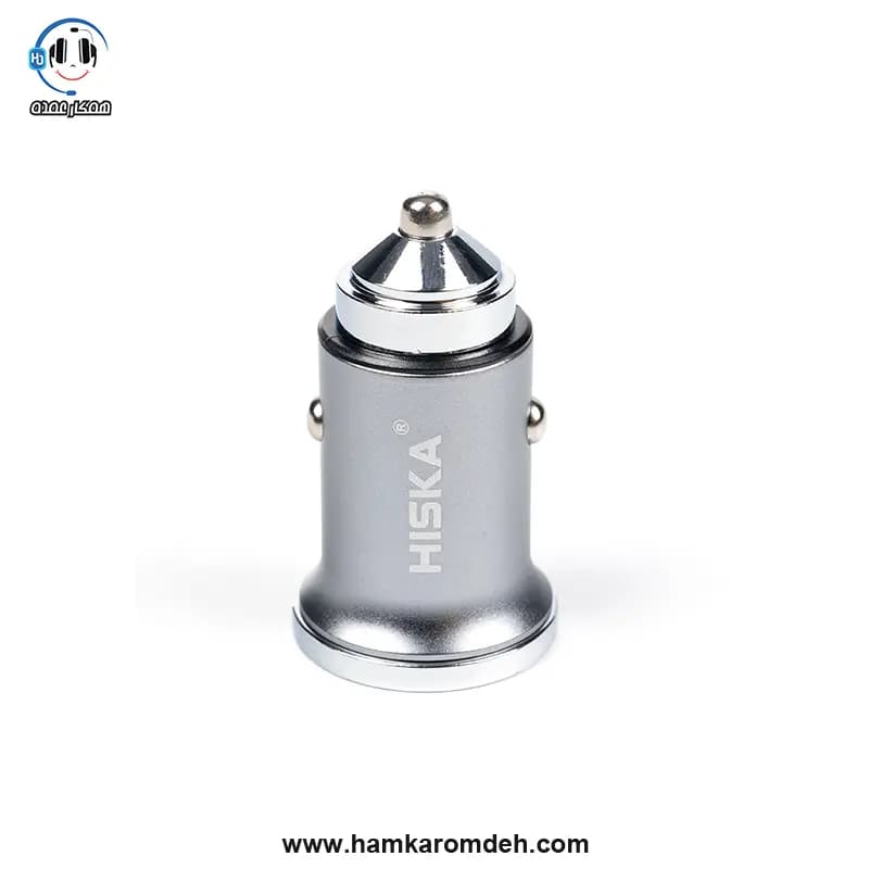شارژر فندکی HCC-306 هیسکا (HISKA) به همراه کابل USB-C — تصویر ۳