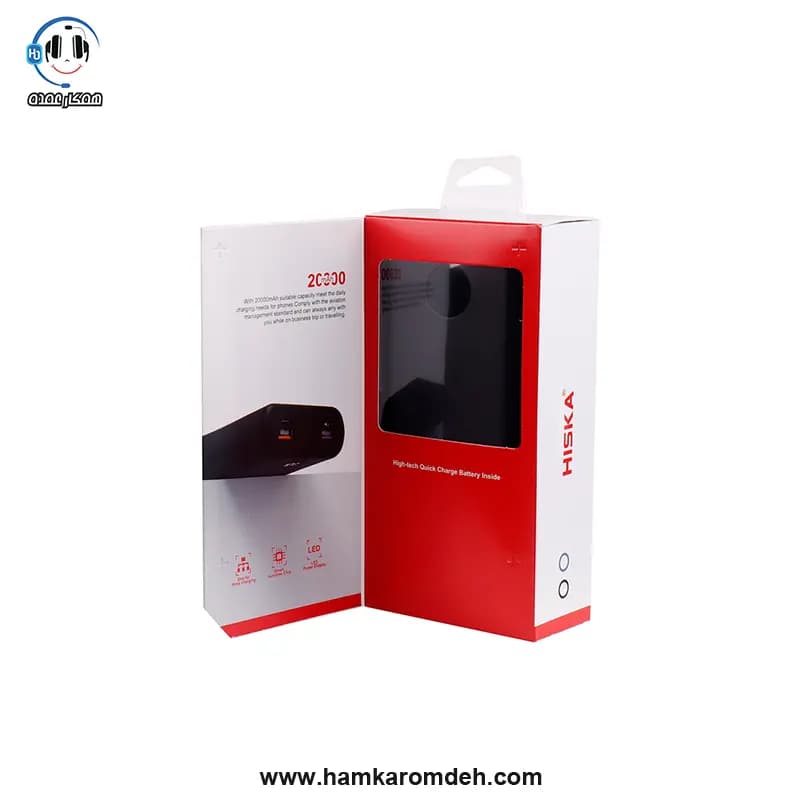 پاوربانک QI-209-PD هیسکا (HISKA) 20000 میلی آمپر — تصویر ۹