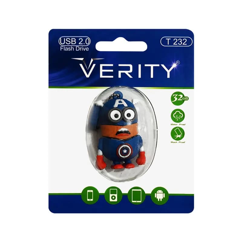 فلش 32گیگ عروسکی وریتی (Verity) USB2.0 — تصویر ۳