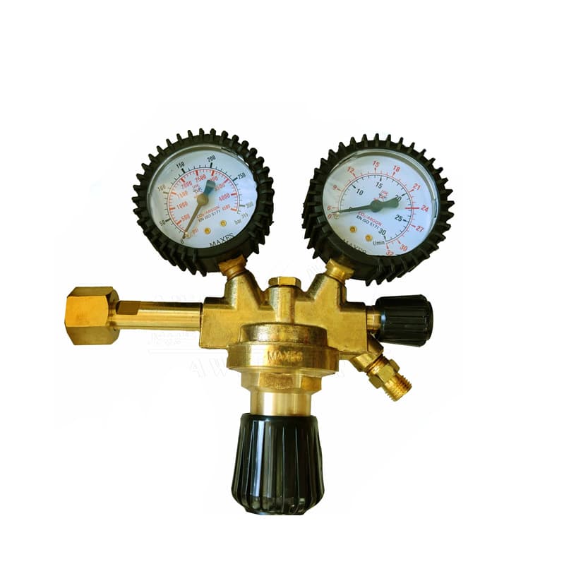 مانومتر CO2 دو گیجه تمام برنجی مکسس مدل MX-CO2