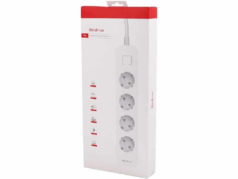 چند راهی برق ارت دار چهار سوکت هادرون Hadron P24 4 AC Way Power Strip 16A — تصویر ۷