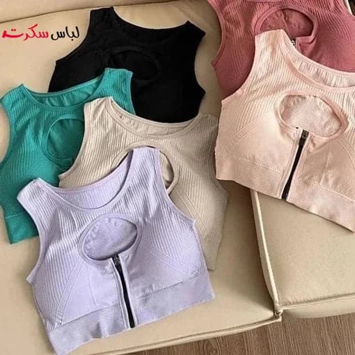 نیم تنه ورزشی حرفه ای زیپدار ls3508 — تصویر ۸