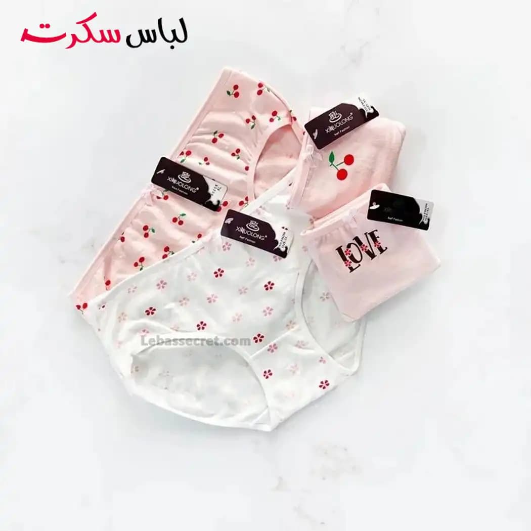 شورت فانتری نخی زنانه بسته 3 عددی ls0802 — تصویر ۵