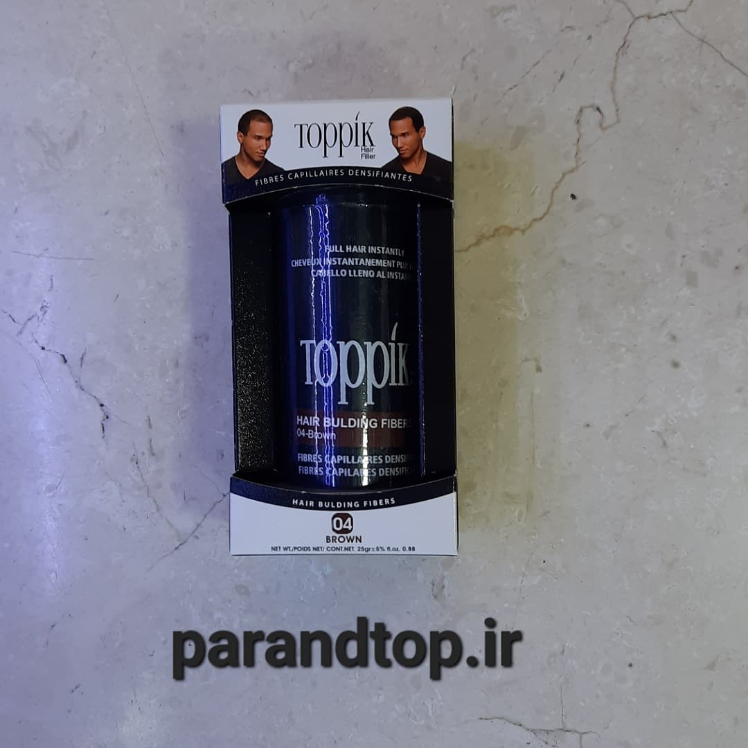 پودر پرپشت کننده موی سر تاپیک شماره 04 (حجم 25گرم) — تصویر ۳