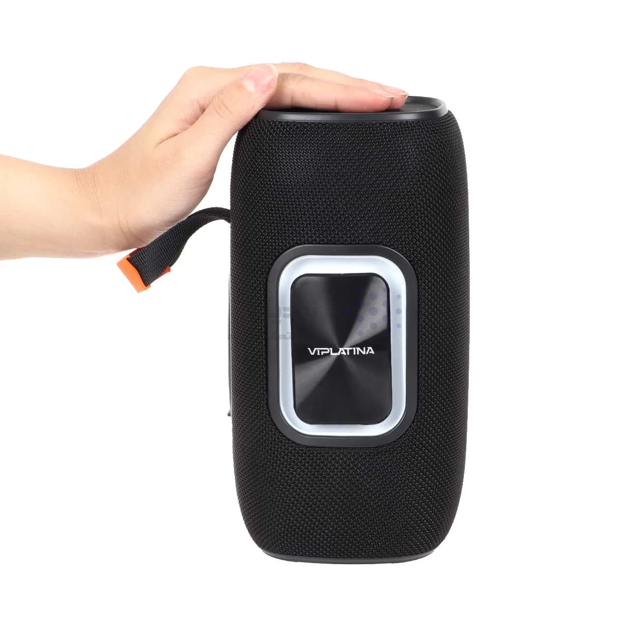 اسپیکر بی سیم بلوتوثی 20 وات ضد آب VIPLATINA مدل VSW03 RGB با درگاه رم و USB – رنگ مشکی (گارانتی 12 ماه تعویض نیکان همراه) — تصویر ۷