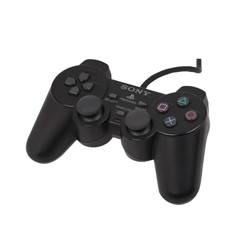 دسته بازی سیم دار سونی Playstation 2 – قیری مشکی — تصویر ۹