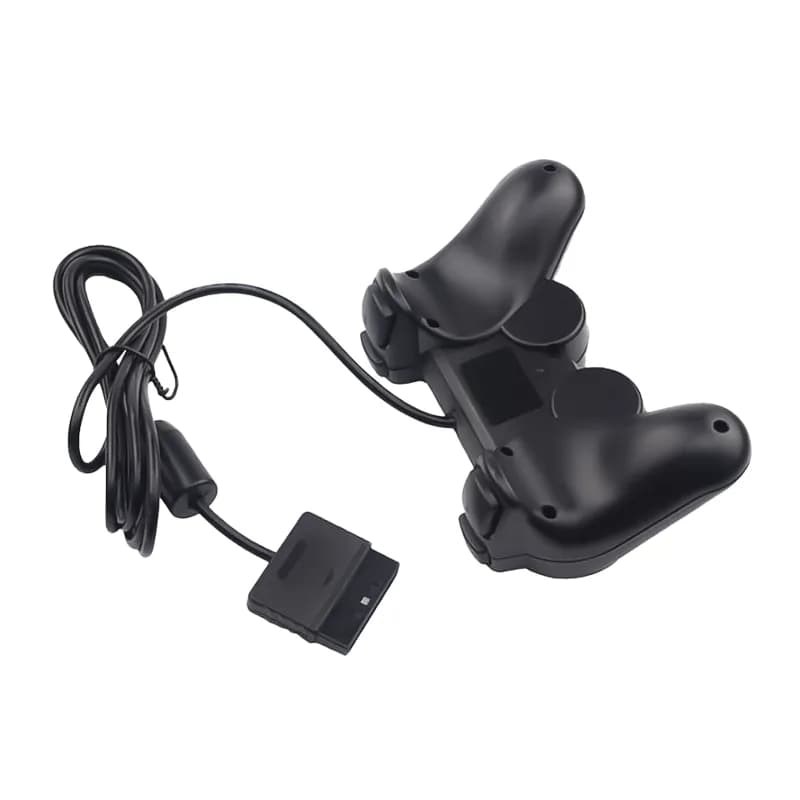 دسته بازی سیم دار سونی Playstation 2 – قیری مشکی — تصویر ۱۰