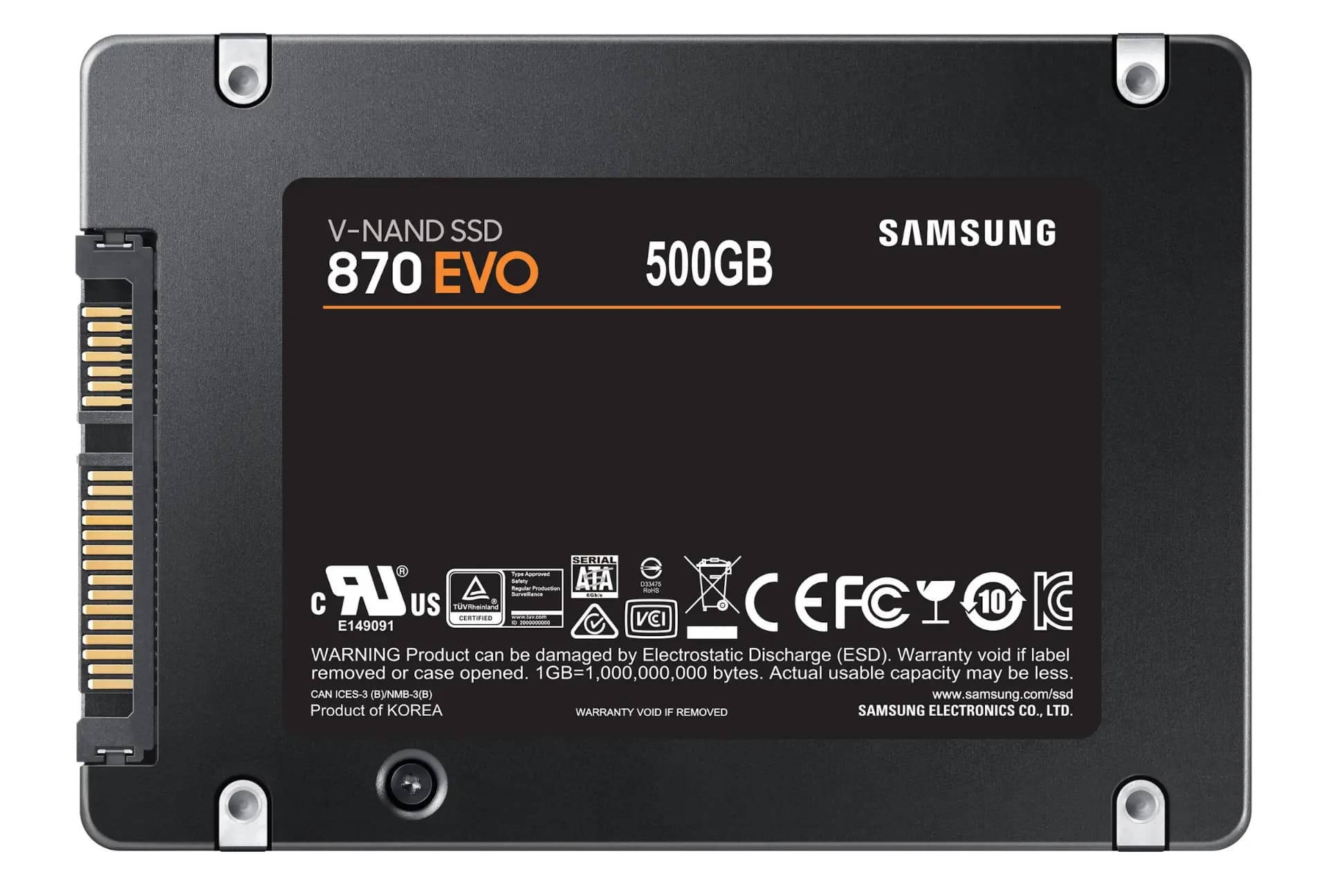 هارد اس اس دی سامسونگ 870EVO 500GB — تصویر ۶
