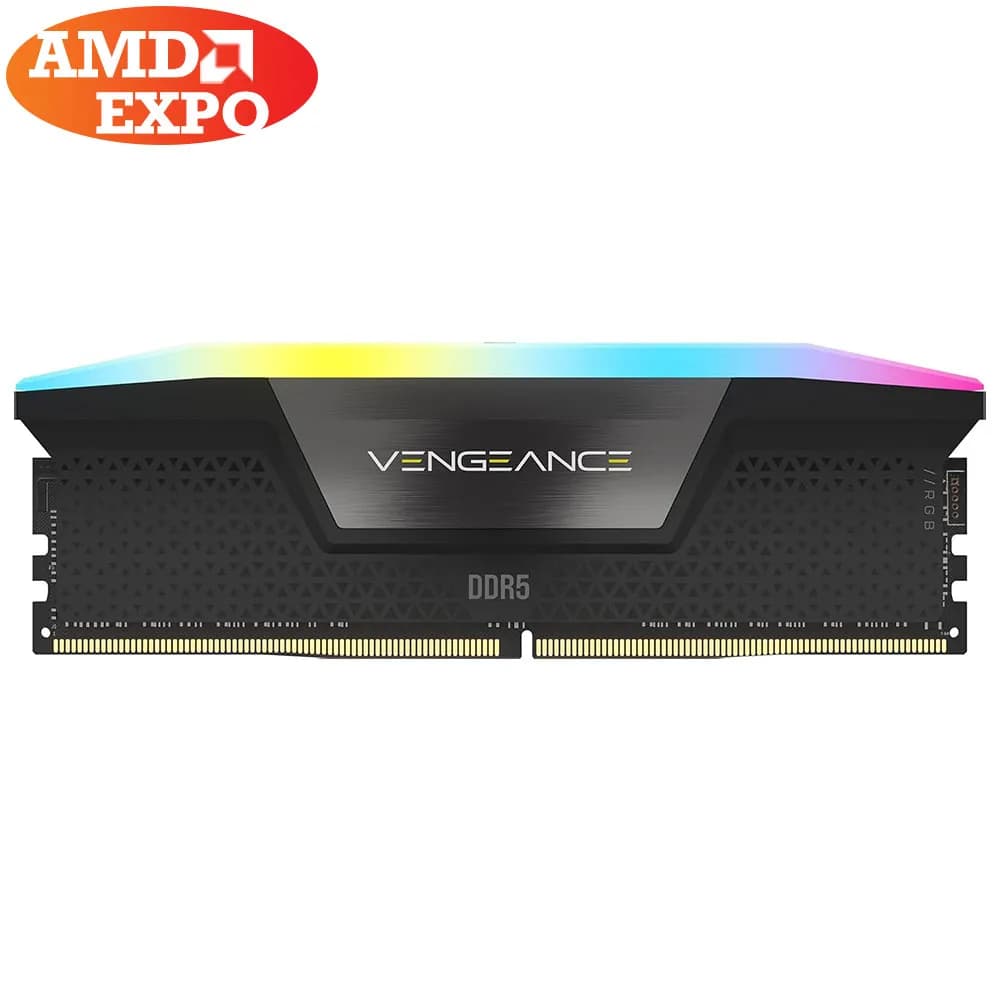 رم کورسیر 16 گیگابایت (1×16) تک کانال DDR5 5200 مدل Vengeance RGB CL40 EXPO AMD