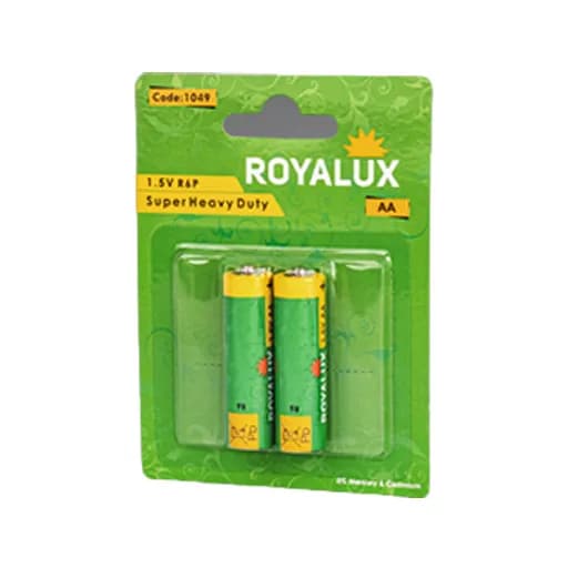 باتری رویالوکس قلمی Super Heavy Duty بسته 2 عددی پارس شعاع توس