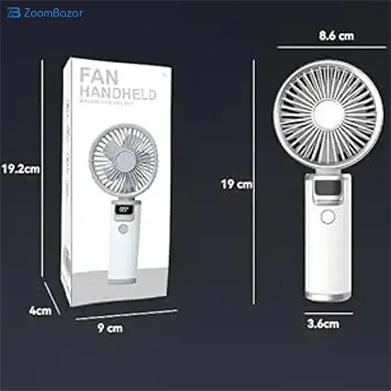 پنکه شارژی دستی handheld brushlet violent مدل GG8803 با نمایشگر دیجیتال — تصویر ۱۰