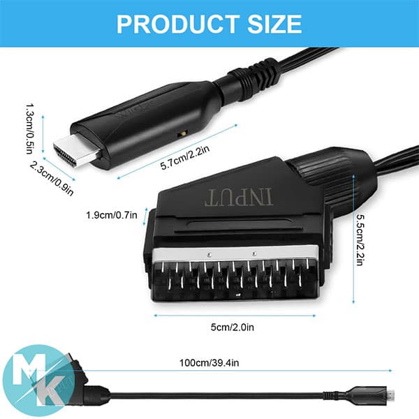 تبدیل SCART به HDMI HD برند AXFEE مدل Q1-3375742 — تصویر ۴