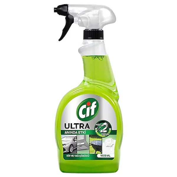 اسپری پاک کننده کثیفی و روغن آشپزخانه سیف Cif با اثر فوری حجم 1025 میل — تصویر ۵