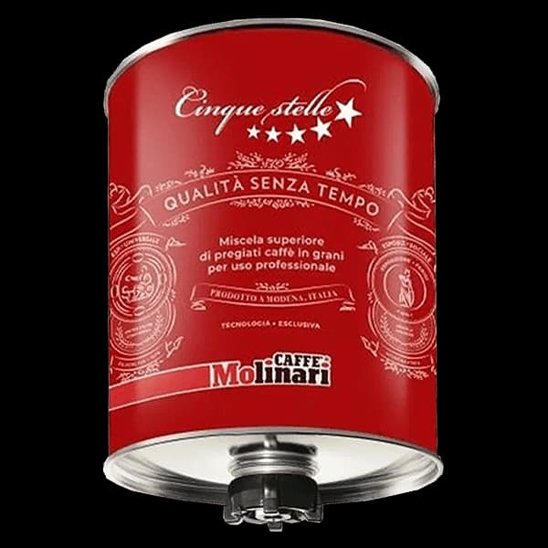 سیلندر قهوه مولیناری پنج ستاره قرمز Molinari five star rosso — تصویر ۳