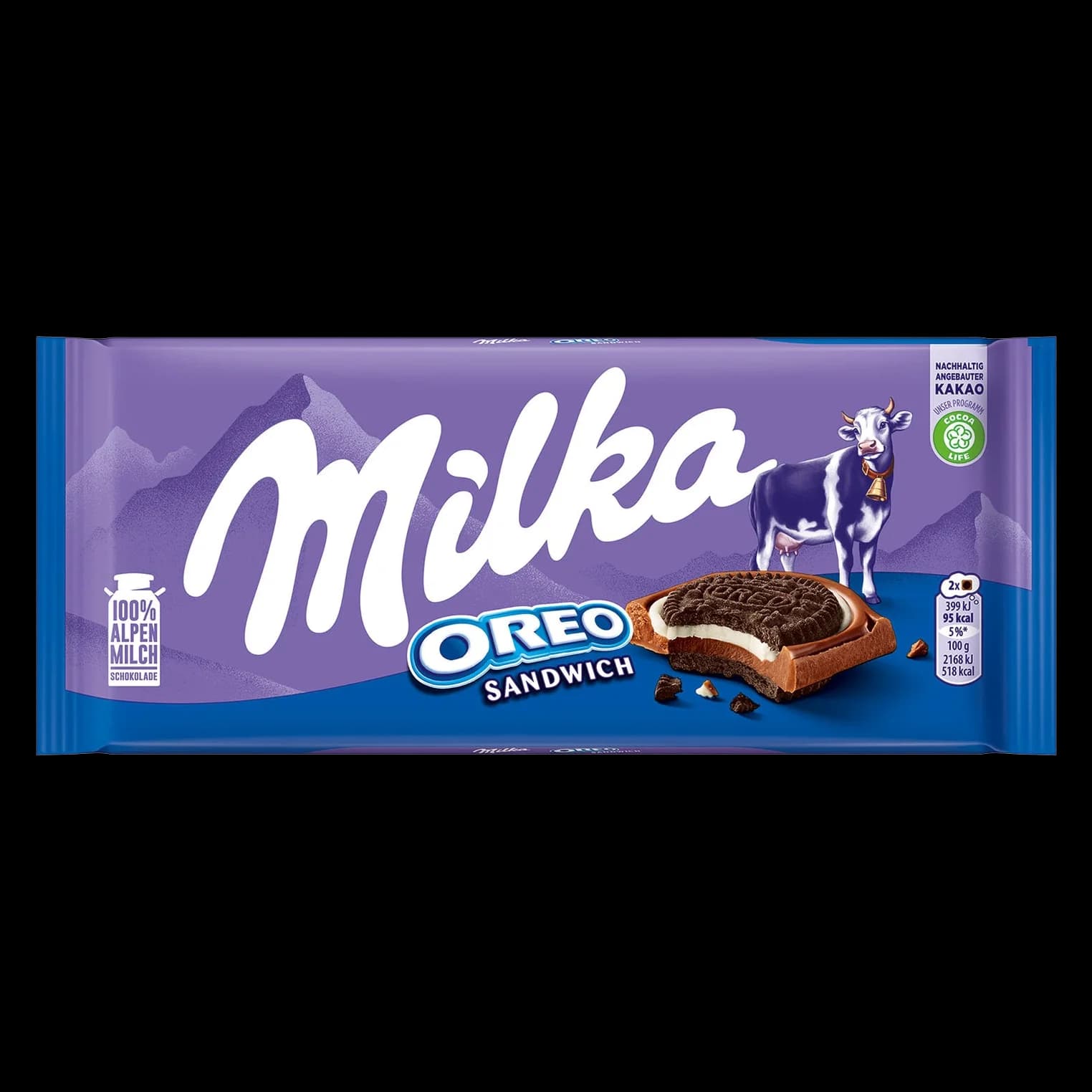 شکلات میلکا اورئو Milka oreo sandwich chocolate