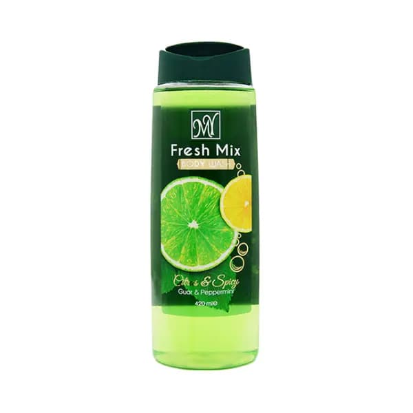 شامپو بدن فرش میکس مای انرژی بخش حاوی عصاره لیمو 420 میلFersh Mix Mai energizing body shampoo containing lemon extract 420 ml — تصویر ۱۲