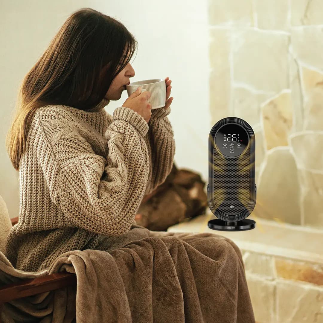 بخاری برقی و فن گرین لاین مدل GHT1500 Heater Lite — تصویر ۹