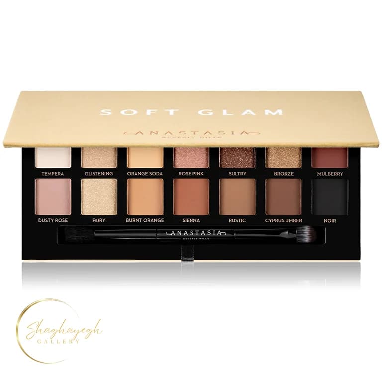 پالت سايه چشم مات و شيمر سافت گلم اناستازيا بورلي هيلز 14 رنگ Anastasia Beverly Hills Soft Glam Eyeshadow Palette — تصویر ۲