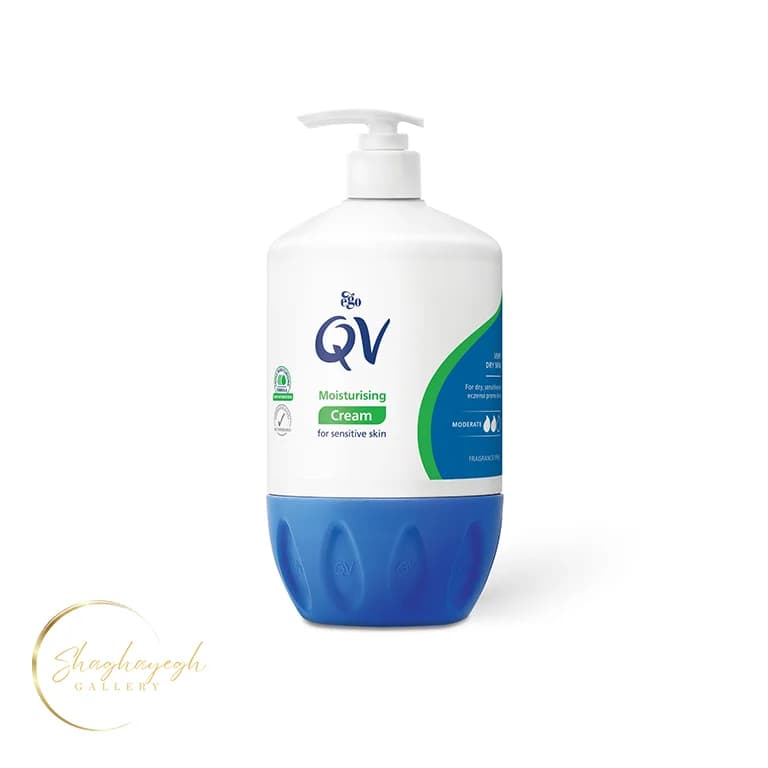 کرم مرطوب کننده و محافظ پوست خشک و حساس کیو وی 500 گرم QV Moisturising Cream For Very Dry Sensitive Skin 500g — تصویر ۲