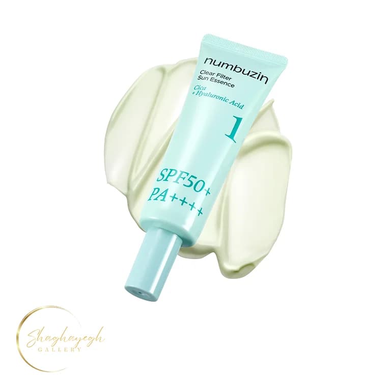 ضد افتاب نامبوزین SPF50 سبک و ابرسان پوست حساس شماره 1 50میل Numbuzin No.1 Clear Filter Sun Essence SPF50 50ml