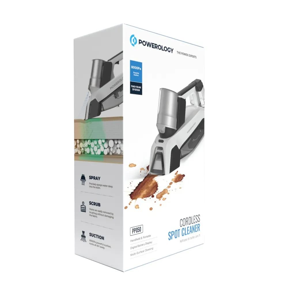 جارو لکهگیر شارژی پاورولوژی مدل Cordless Spot Cleaner — تصویر ۳