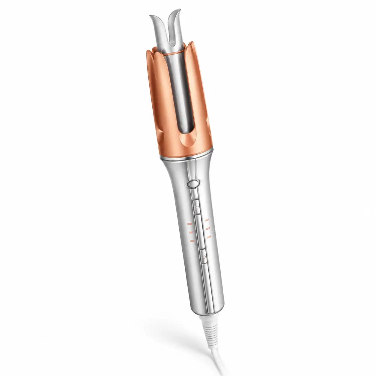 کرلی فر کننده مو شیگلم مدل It-Curl One-Touch Instant Curler سایز 25 میلیمتر رنگ نارنجی نقرهای — تصویر ۳