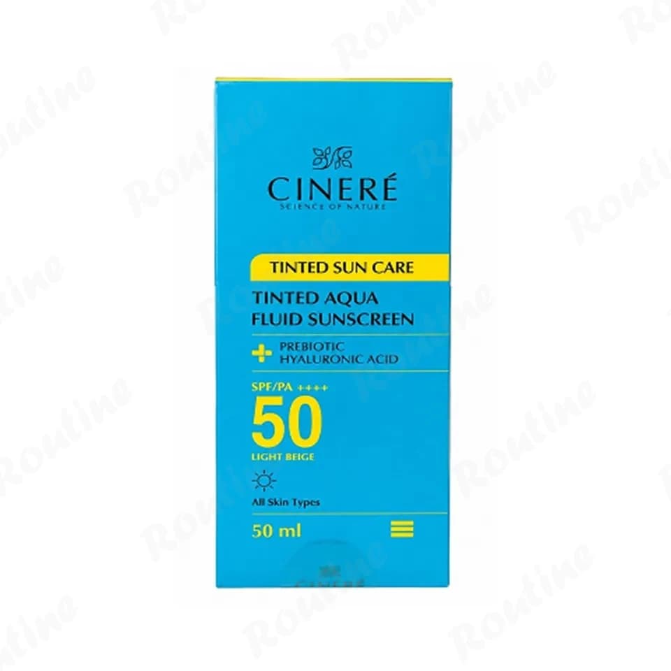 کرم ضد آفتاب رنگی SPF50 فاقد چربی بژ روشن سینره 50 میلیلیتر — تصویر ۳