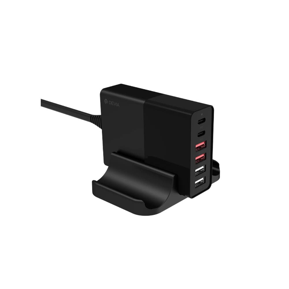 شارژر رو میزی 6 پورت دویا مدل Devia Multi Port Desktop Charger F11 با توان 75W