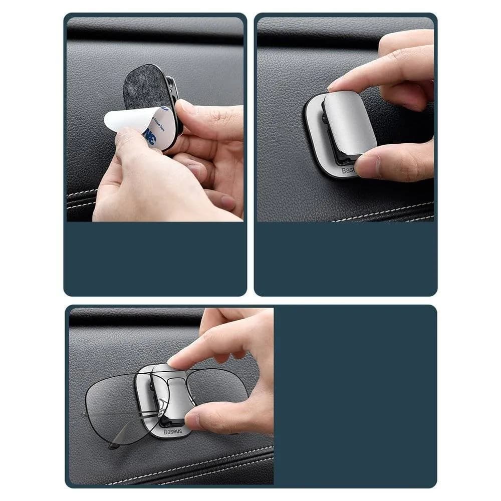 گیره نگهدارنده داخل خودرو بیسوس Baseus Platinum Universal Eyewear Clip ACYJN-A01 — تصویر ۱۱