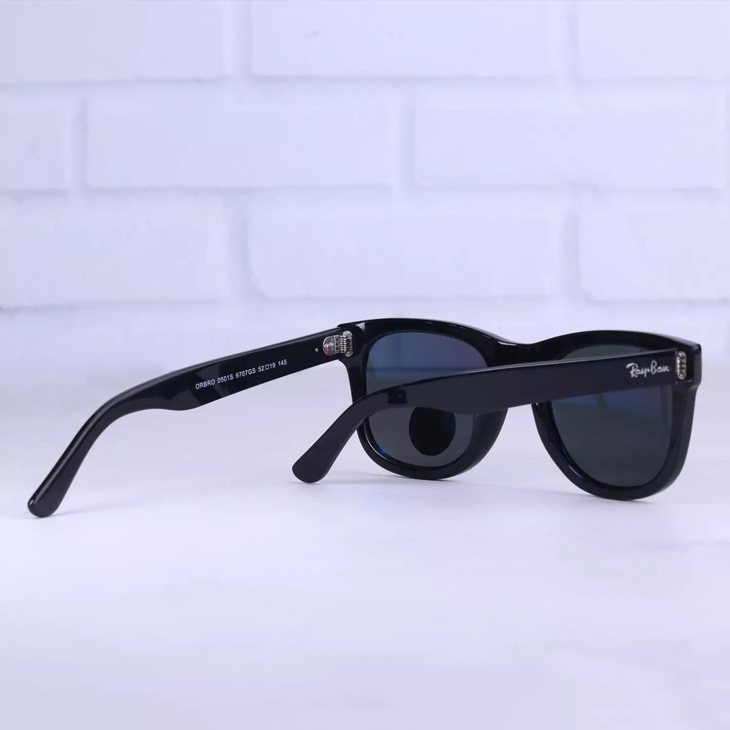 عینک آفتابی ری بن فریم مشکی ویفرر پلاریزه GS6707/2 — تصویر ۹
