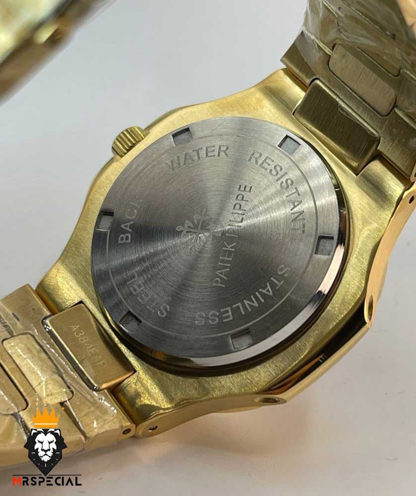 ساعت پتک فیلیپ مردانه ناتیلوس کوارتز طلایی صفحه طلایی Patek Philippe NUATILOS 020769 — تصویر ۸