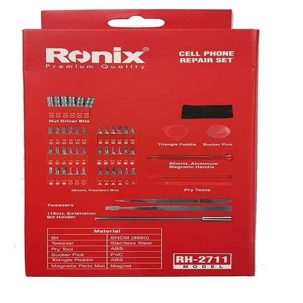 ست پیچ گوشتی تعمیرات موبایل رونیکس مدل RH-2711 — تصویر ۷