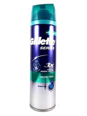 ژل اصلاح ژیلت GILLETTE اصل اروپا 3X Action مدل Protection حجم 200 میلی لیتر — تصویر ۲