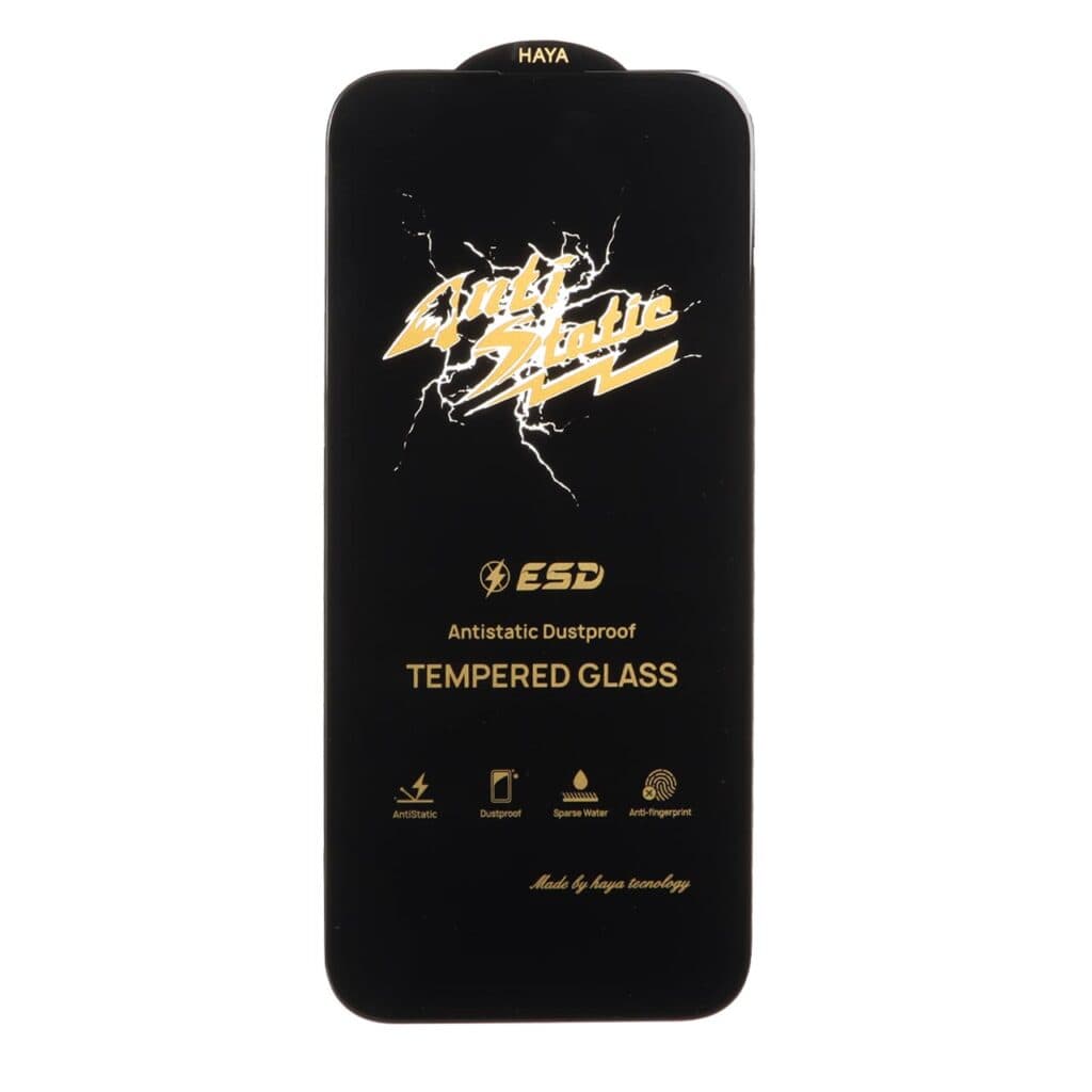 محافظ صفحه نمایش شیشه ای Full Cover Anti Static HAYA مدل Apple iPhone 13 Pro Max / iPhone 14 Plus — تصویر ۳