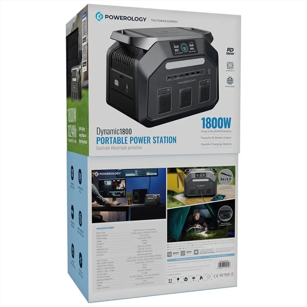 پاور استیشن پاورولوژی Powerology Dynamic1800 Portable Power Station 1800W — تصویر ۳
